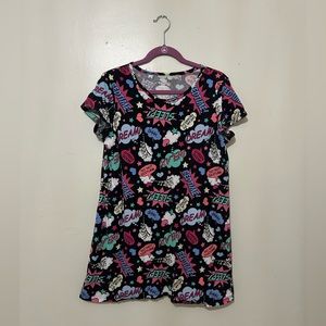 SECRET TREASURES | Colorful Graphic Print Nightshirt